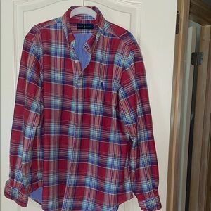 Ralph Lauren Multicolor Plaid Men's Flannel Shirt size L